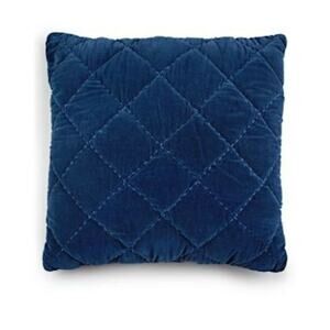 Martha Stewart Collection Velvet Square Decorative Pillow Navy European NEW